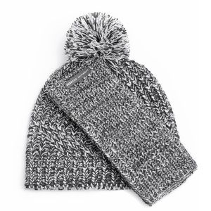 REBECCA MINKOFF HAT AND ARM WARMER SET